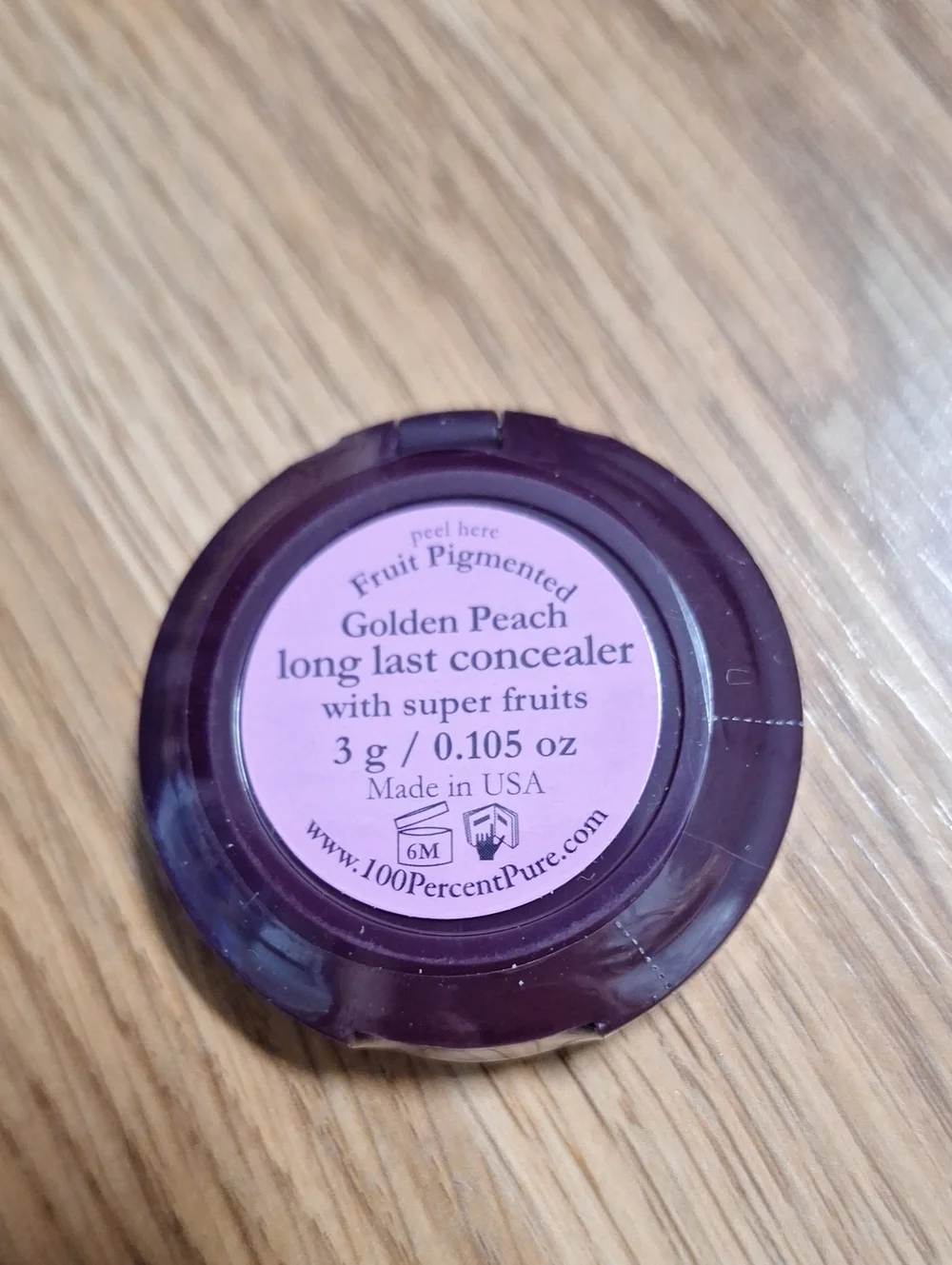 100% Pure Long Last Concealer - Golden Peach